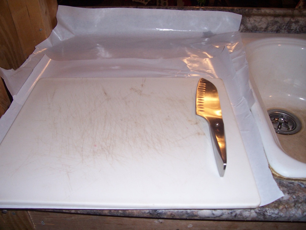 a clean cutting board