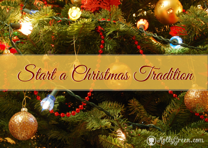 12 days of christmas ideas - start a Christmas tradition