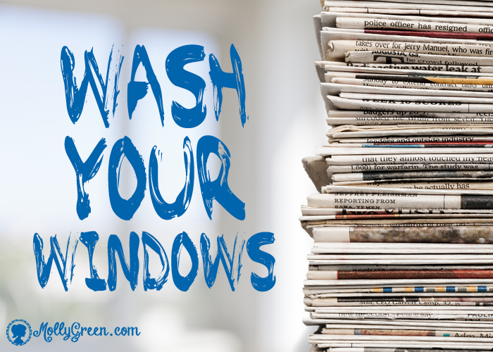 Cleaning Windows with Newspaper for a Streak-Free Shine - Wash Your Windows