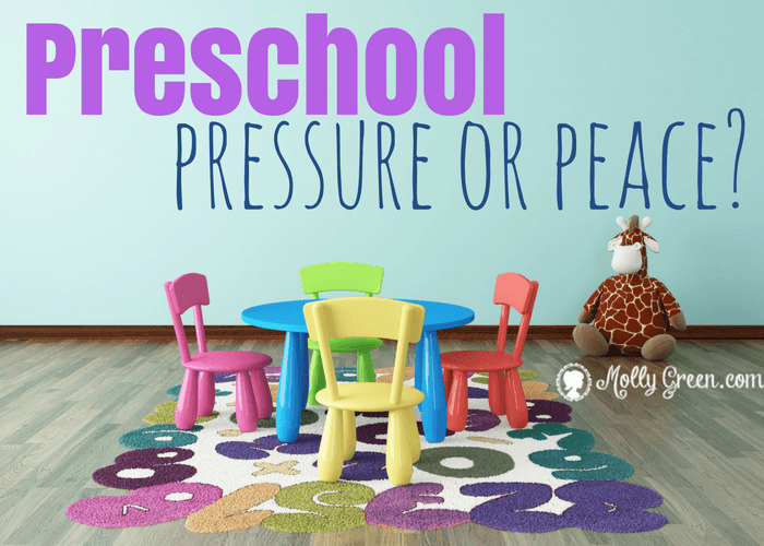 Homeschool Preschool, And Why You Should Wait - Preschool Pressure or Peace