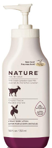 nature canis goat milk lotion product
